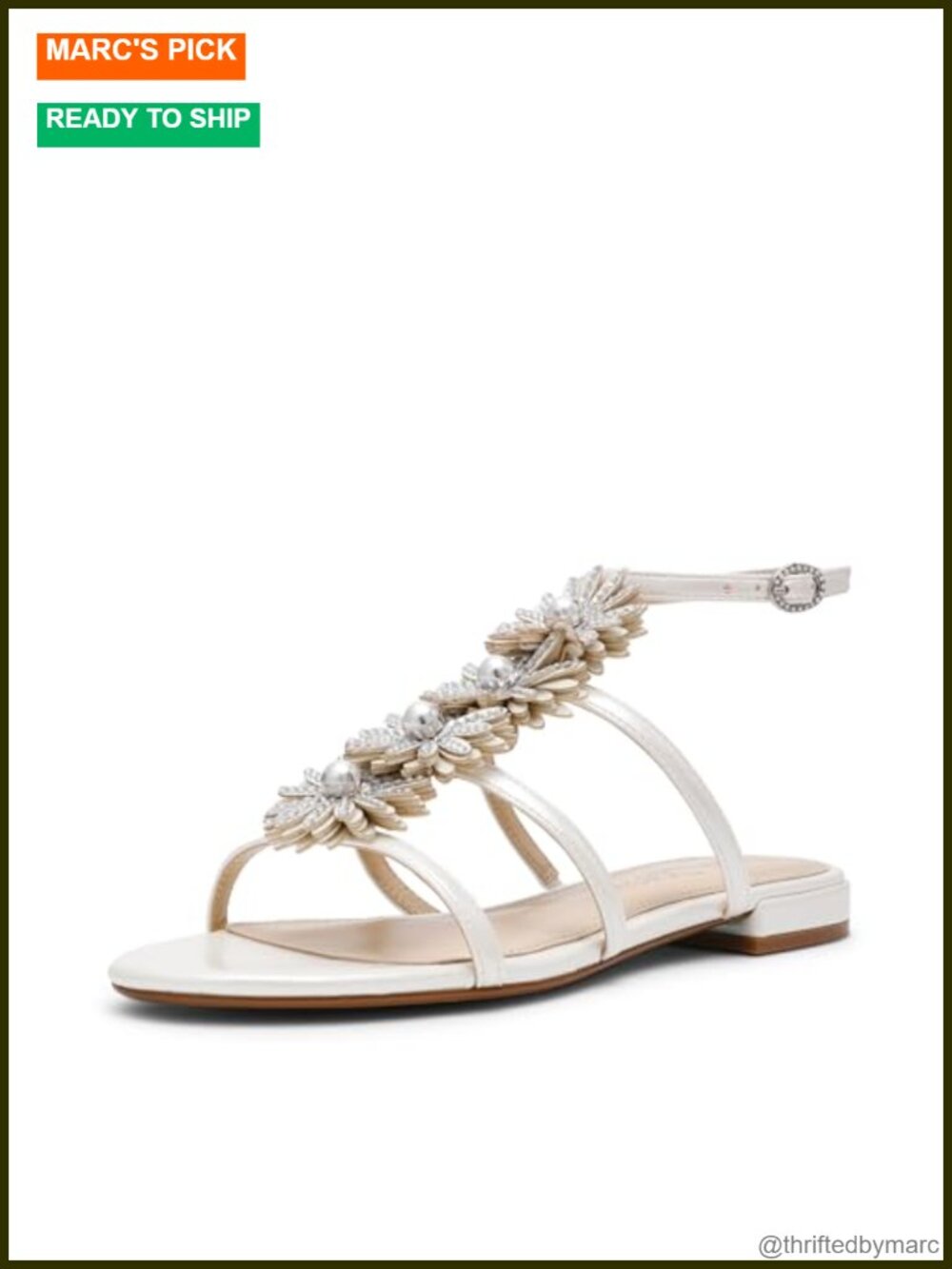 Betsey Johnson Joyce Rhinestone Heeled Sandals Women's .5 Inch Heel